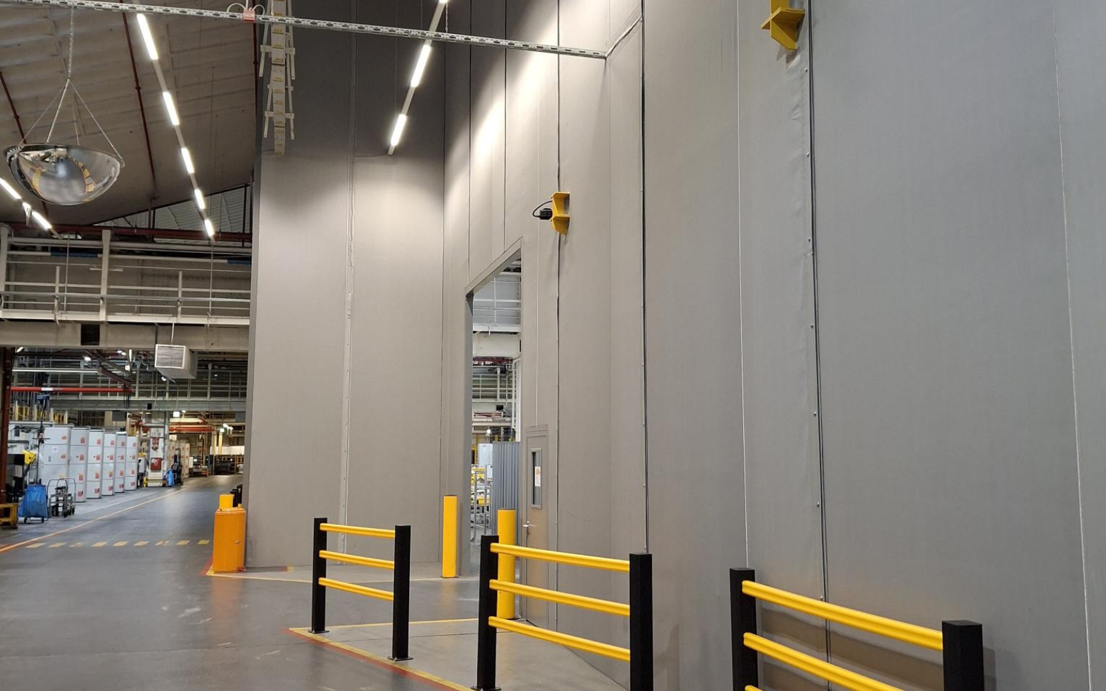 Industrial partition and screen protection systems